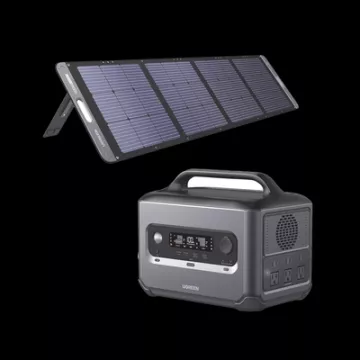 Kit de Estación de Energía Portátil 1200W (1024Wh) + Panel Solar Plegable de 200W